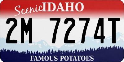 ID license plate 2M7274T