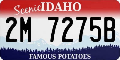 ID license plate 2M7275B