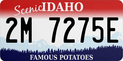 ID license plate 2M7275E