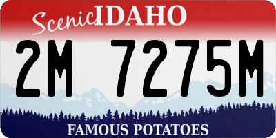 ID license plate 2M7275M