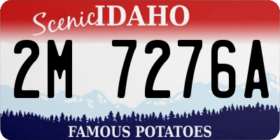 ID license plate 2M7276A