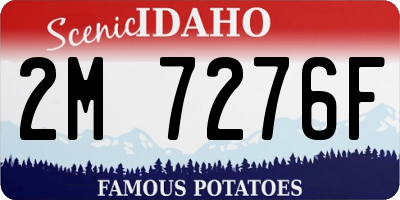 ID license plate 2M7276F