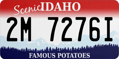 ID license plate 2M7276I