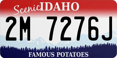 ID license plate 2M7276J