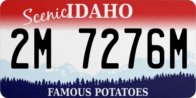 ID license plate 2M7276M