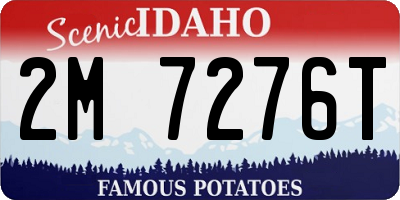 ID license plate 2M7276T