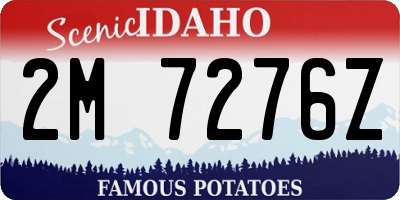 ID license plate 2M7276Z