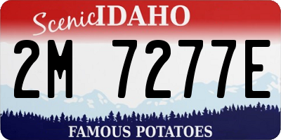 ID license plate 2M7277E
