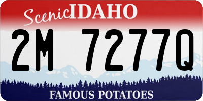 ID license plate 2M7277Q