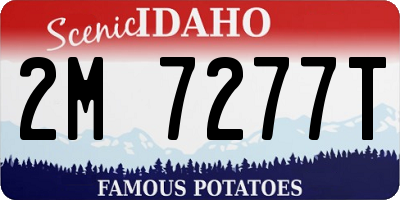 ID license plate 2M7277T