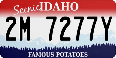 ID license plate 2M7277Y