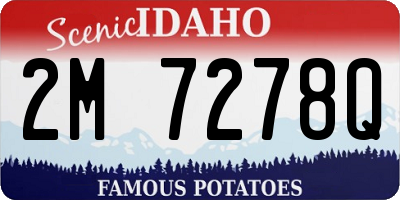 ID license plate 2M7278Q