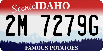ID license plate 2M7279G