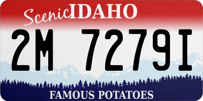 ID license plate 2M7279I
