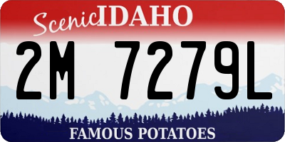 ID license plate 2M7279L