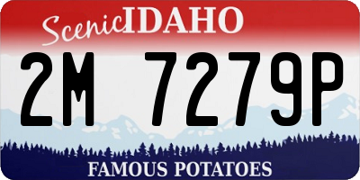 ID license plate 2M7279P