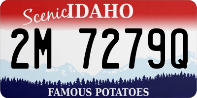 ID license plate 2M7279Q