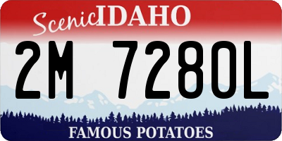 ID license plate 2M7280L