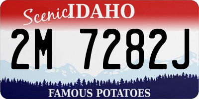 ID license plate 2M7282J