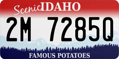 ID license plate 2M7285Q