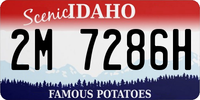 ID license plate 2M7286H