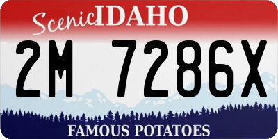 ID license plate 2M7286X