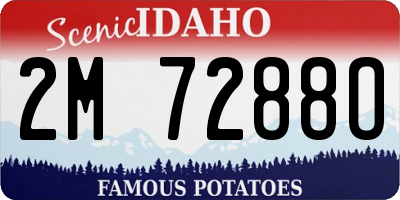 ID license plate 2M7288O