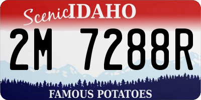 ID license plate 2M7288R