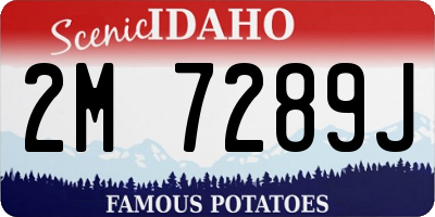 ID license plate 2M7289J