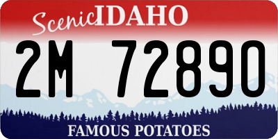 ID license plate 2M7289O