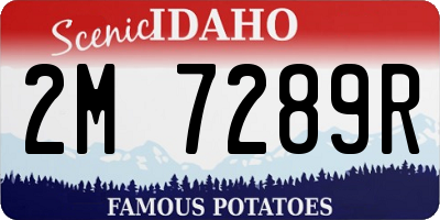 ID license plate 2M7289R