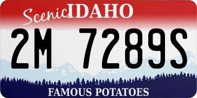 ID license plate 2M7289S