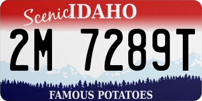 ID license plate 2M7289T