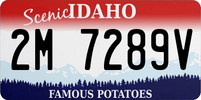ID license plate 2M7289V