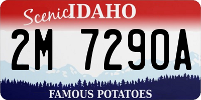 ID license plate 2M7290A