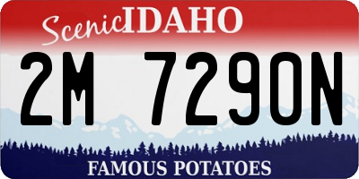 ID license plate 2M7290N
