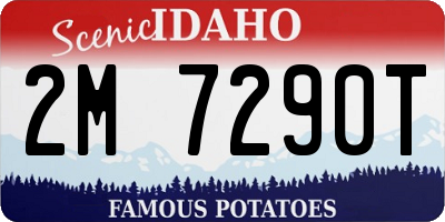 ID license plate 2M7290T