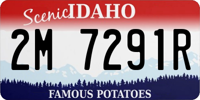 ID license plate 2M7291R