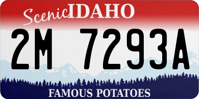 ID license plate 2M7293A
