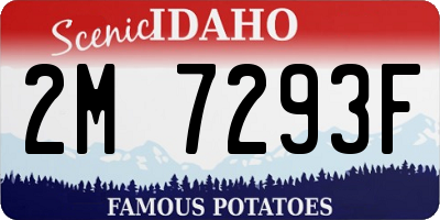 ID license plate 2M7293F