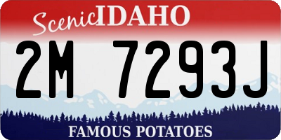 ID license plate 2M7293J