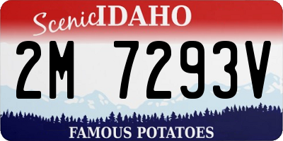 ID license plate 2M7293V