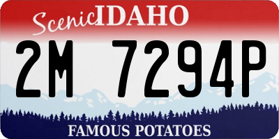 ID license plate 2M7294P