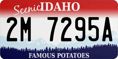 ID license plate 2M7295A