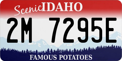 ID license plate 2M7295E