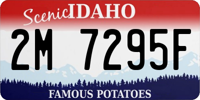 ID license plate 2M7295F