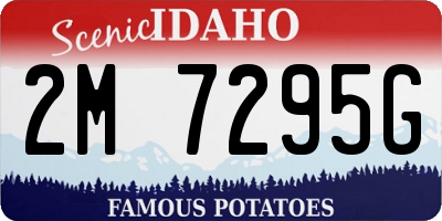 ID license plate 2M7295G
