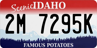 ID license plate 2M7295K