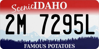 ID license plate 2M7295L