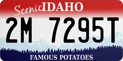 ID license plate 2M7295T